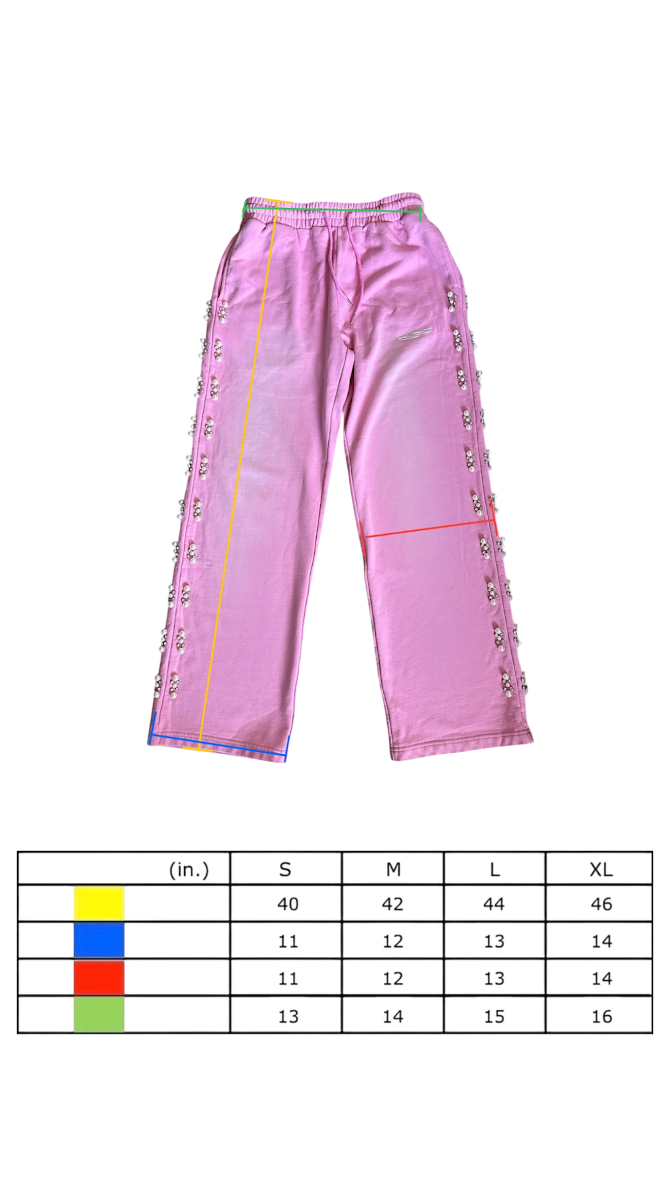 'BLUSH' PEARL SWEATS